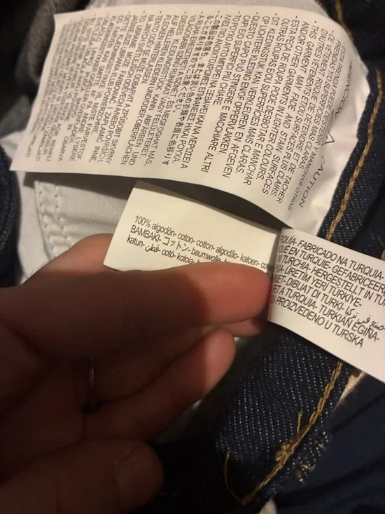 Zara NWT Z1975 pressed creased belted jeans 6164/077 - Picture 13 of 13